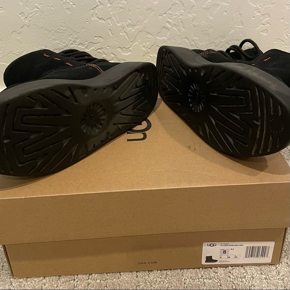 UGG Women’s Classic Boom Ankle Boot In Black - Picture 5 of 5